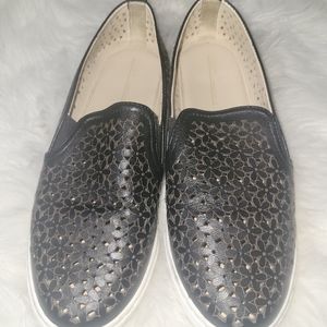 Black shoes, breathable leather top size 8